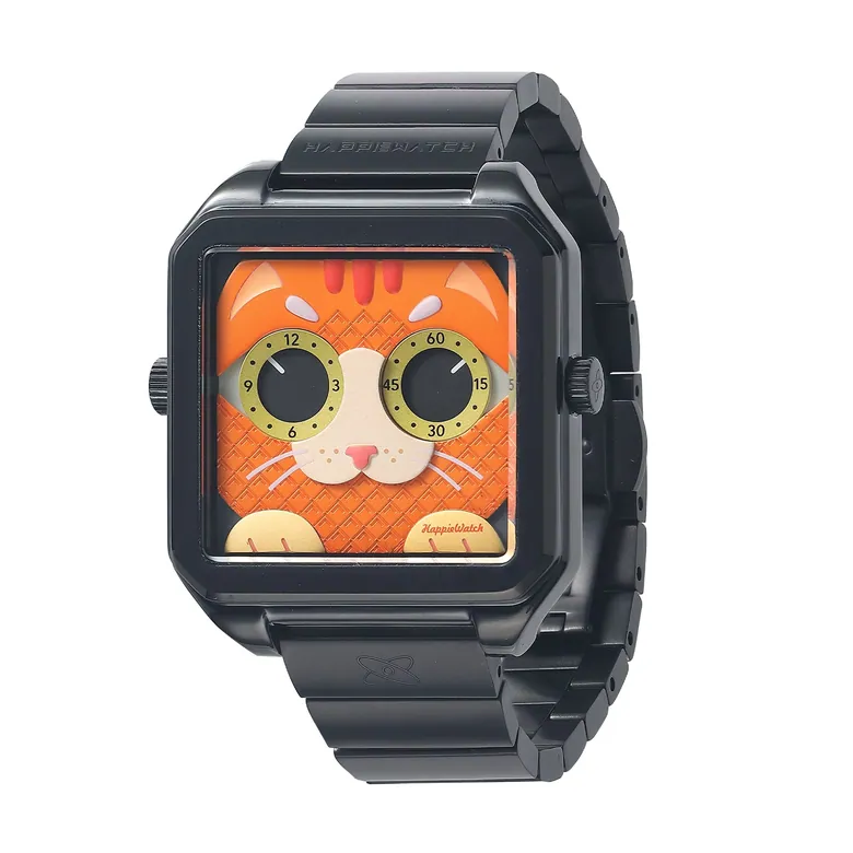 Ginger Cat Watch | Cheeky Feline Art Watch – HappieWatch