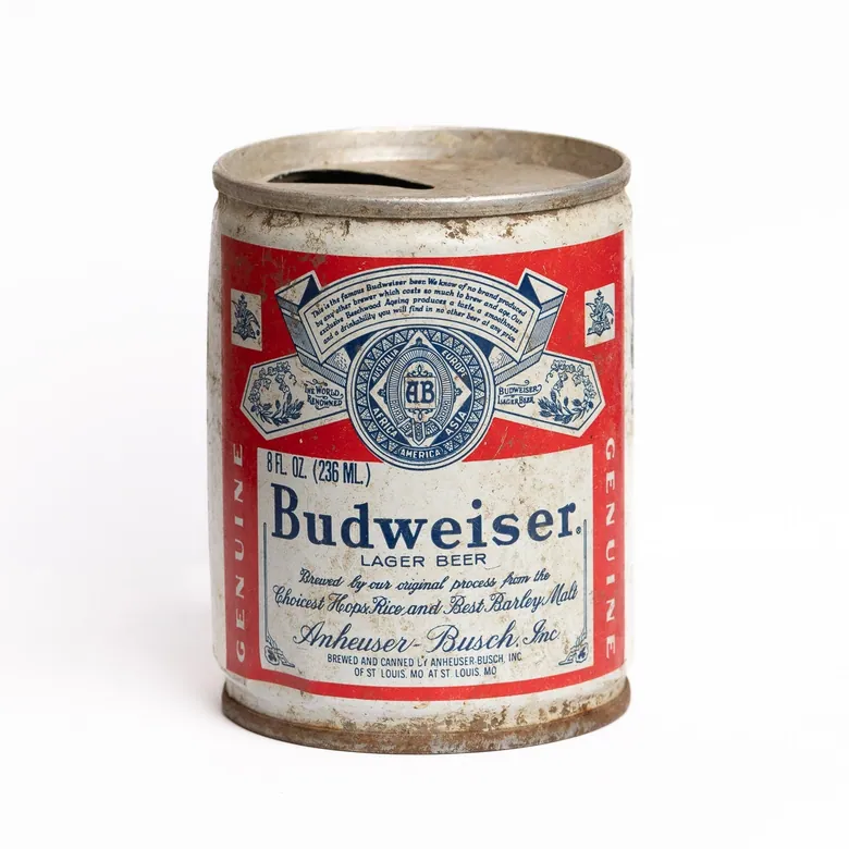 Vintage Budweiser Beer Can - 8oz