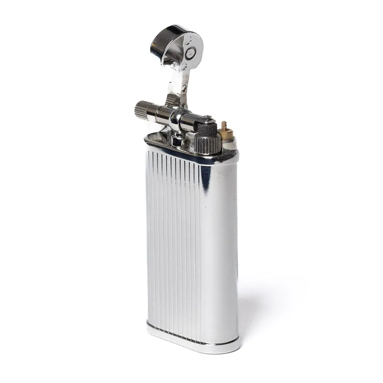 Kiribi Kabuto Mizo Pipe Lighter - Silver