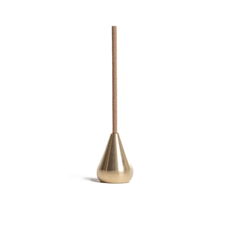 Water Drop Incense Holder - Brass