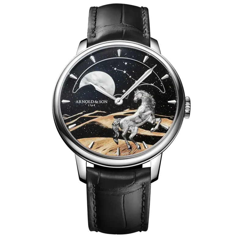 Arnold & Son Perpetual Moon 41.5mm Platinum "Horse of the Dunes"