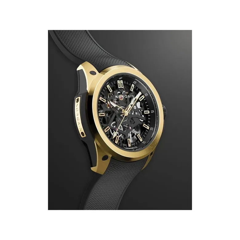NORQAIN Wild One Skeleton Yellow Gold Limited Edition 39mm N3001.07G06.B01.R01