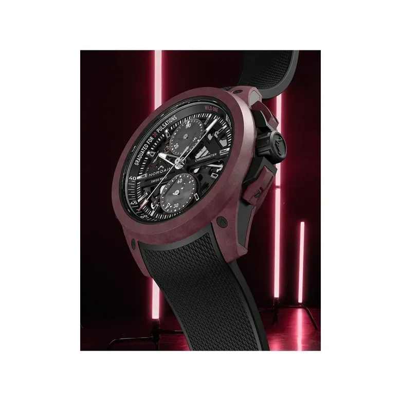 NORQAIN Wild One Skeleton Chrono Limited Edition 42Mm N3002.40Q02.B01.R01