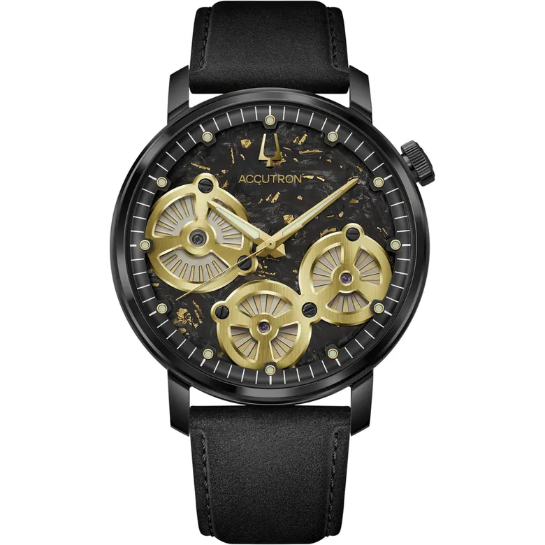 Accutron 28A211 Forged Carbon Black