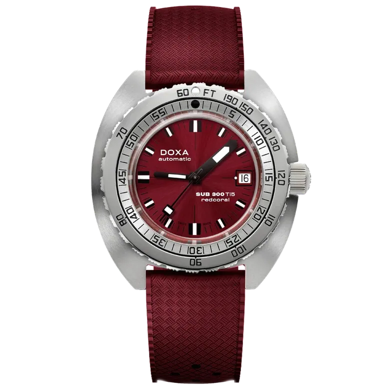 DOXA SUB 300 Ti5 Red Coral 823.50.161.22