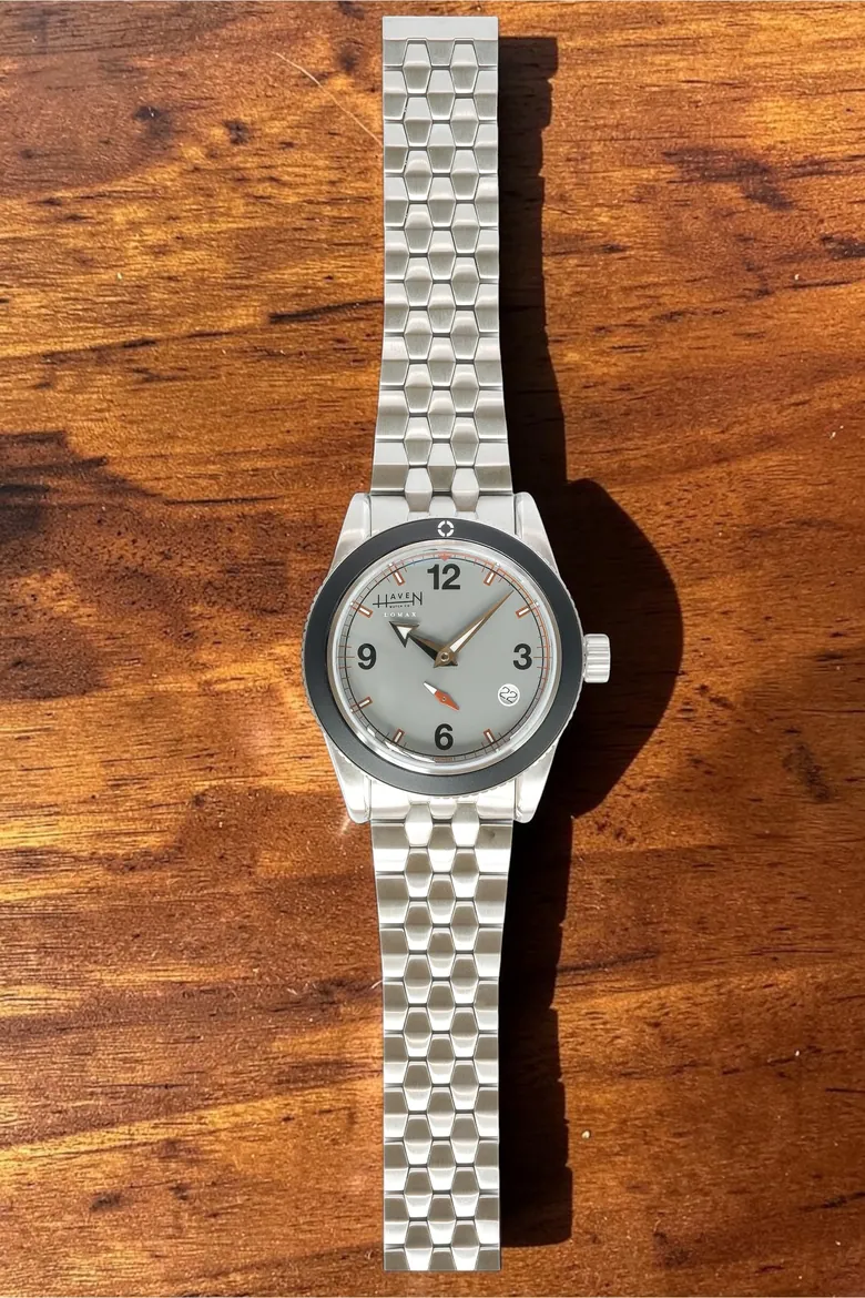 Lomax Grey Dial Dive Watch — Swiss Movement | Assembled in America | Haven Watch Co.