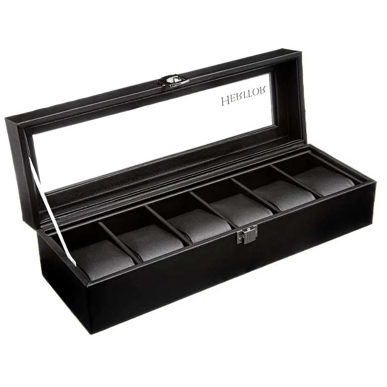 Heritor Automatic Genuine Leather Storage Box