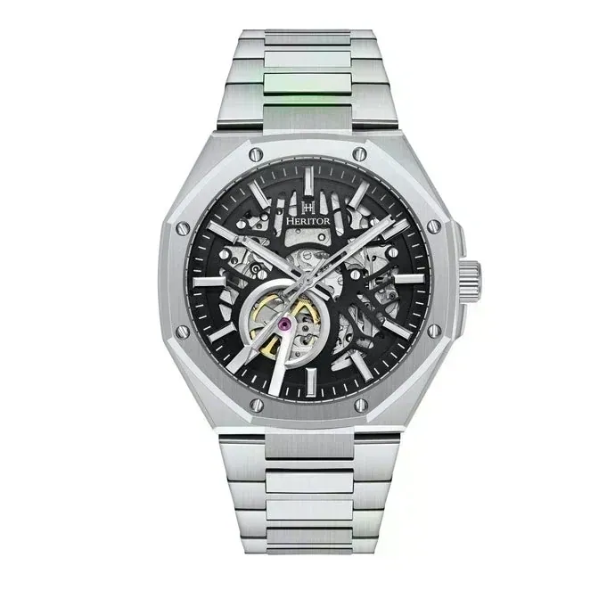Heritor Automatic Titan Stainless Steel-Band Watch