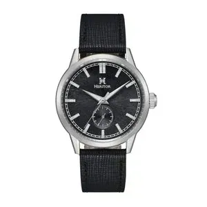 Heritor Automatic Argento Leather