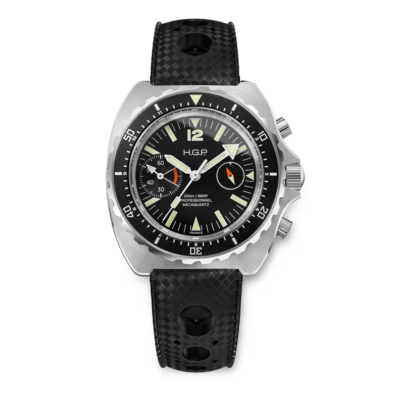 Diver 200M Chrono-Mecaquartz Chronograph - Black Dial