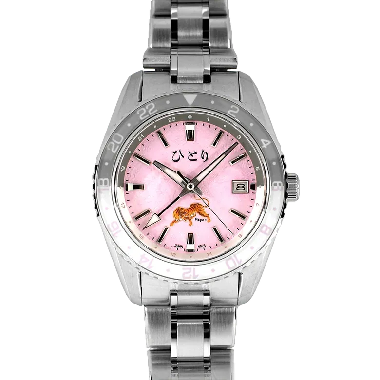 Meguro GMT Tora Blossom Pink -  Ltd Ed 60 pcs