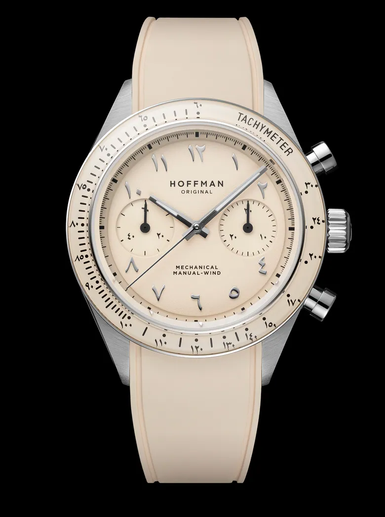 Chronograph 40mm - Steel | Light Beige Dial | Mechanical Sports Watch
