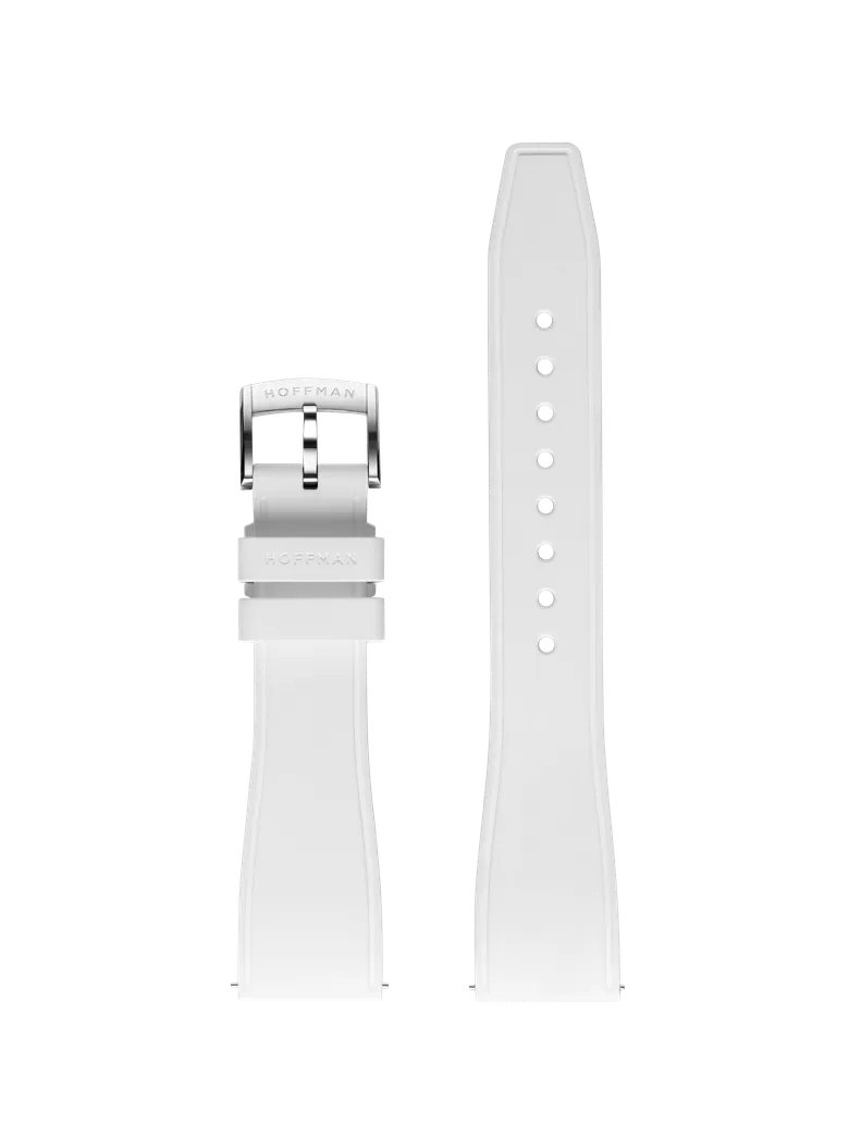 FKM Rubber Strap - White | Sports Watch