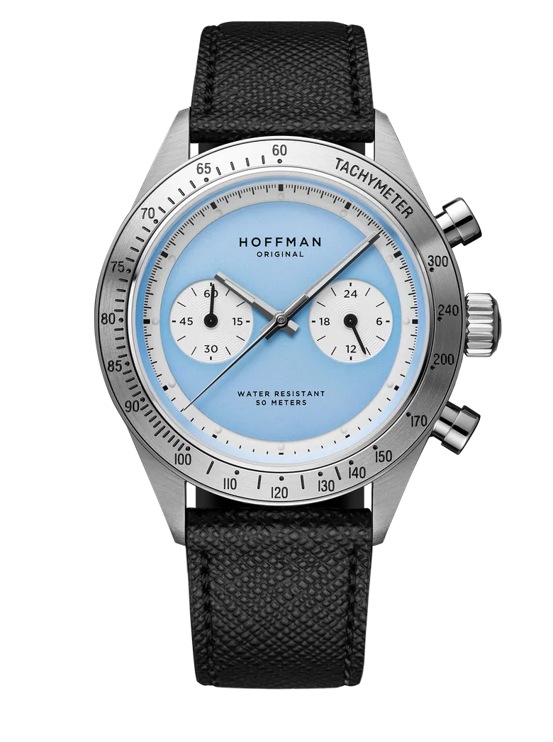 Chronograph 40mm - Steel | Sky Blue Dial | Sports Watch