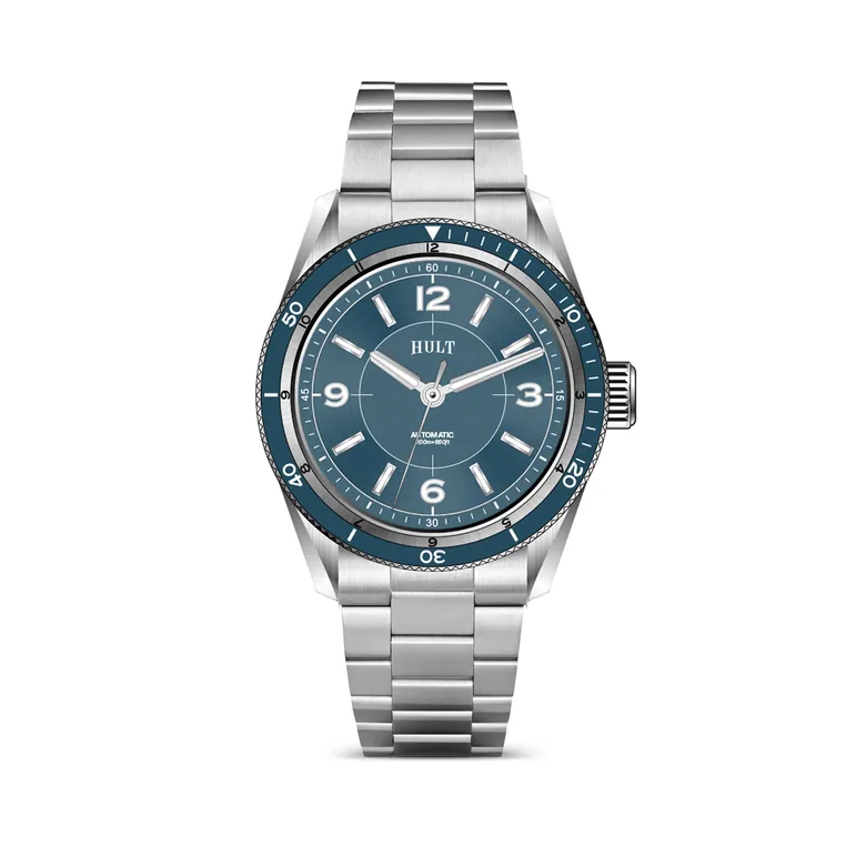 Meridian Diver Teal | 37mm Automatic Dive Watch | Hult Watch Company