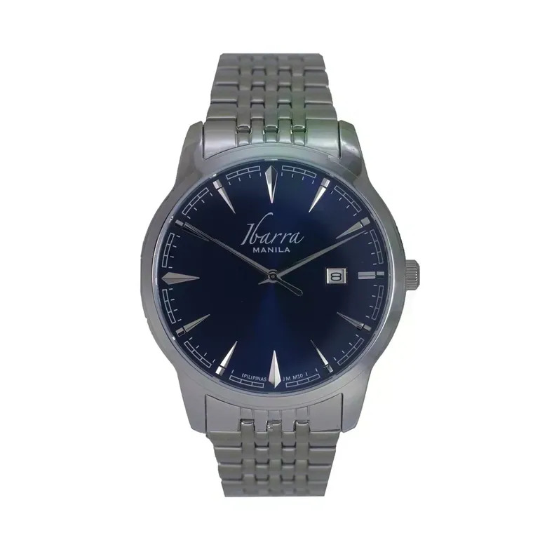RIZAL 39MM QUARTZ STEEL WATCH (BLUE DIAL)