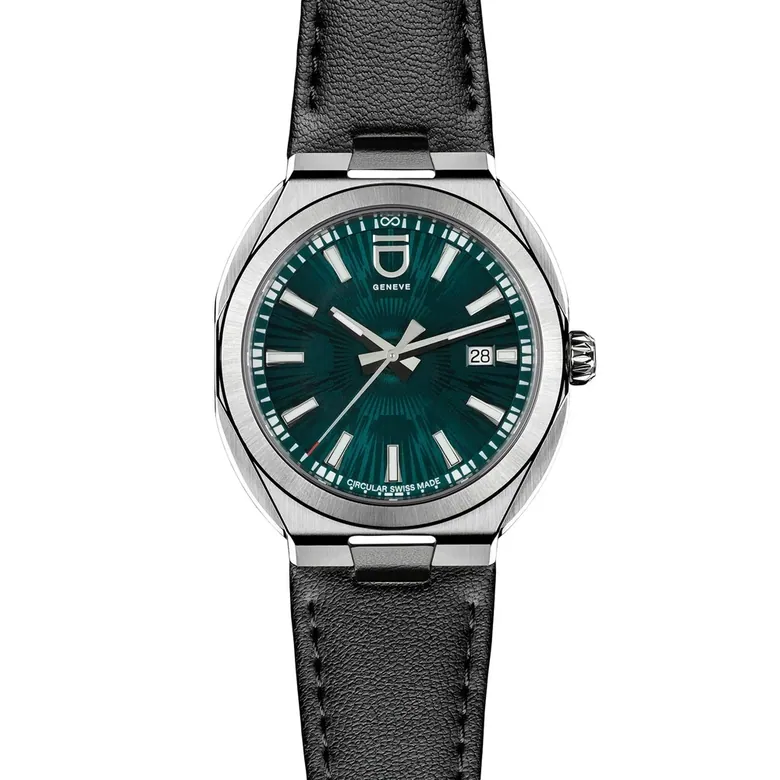 Circular S - Green Brushed