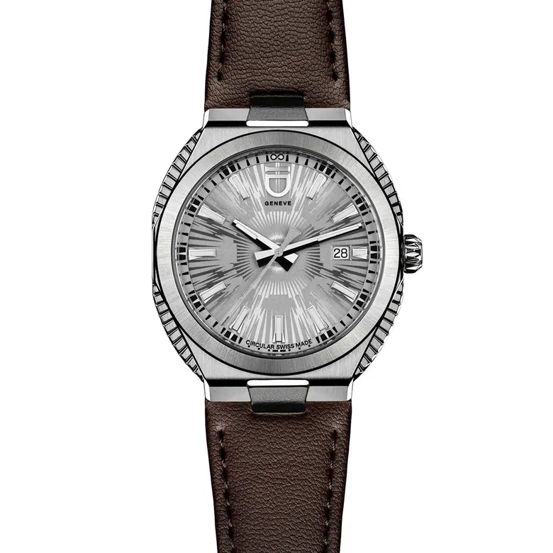 Circular S - Silver Fluted