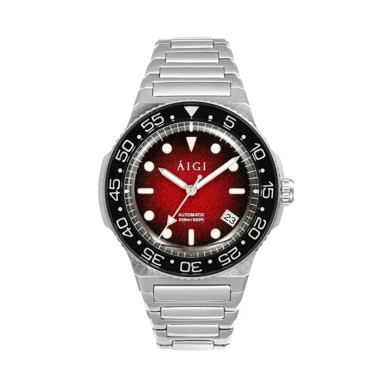 Arctic Diver Midnight Red Dive Watch