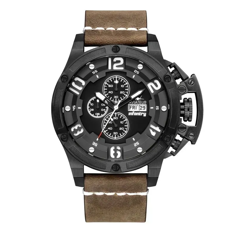 AVIATEUR Chrono Thunderbird Brown
