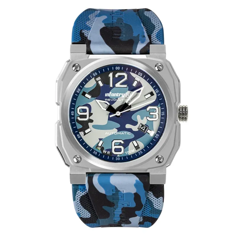 MOD 47 - The Warrior (Blue camouflage) - Modular Military Watches