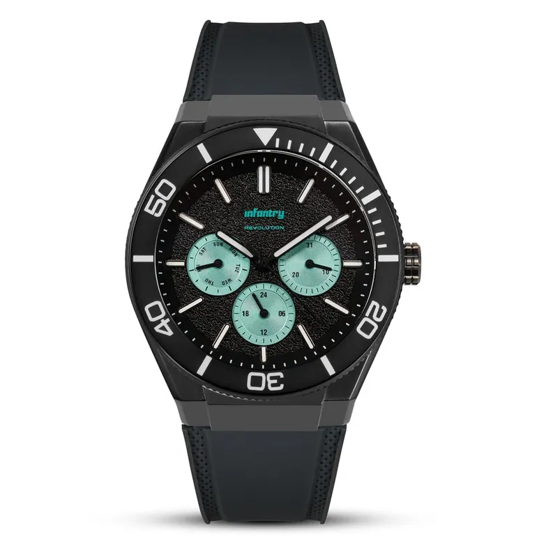 MOD 44 - BLACK MINT - Modular Watch
