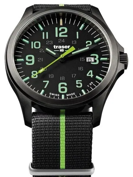 Traser Officer Pro Gun Metal PVD Case Watch with an Anti-Reflective Sapphire Crystal #107426