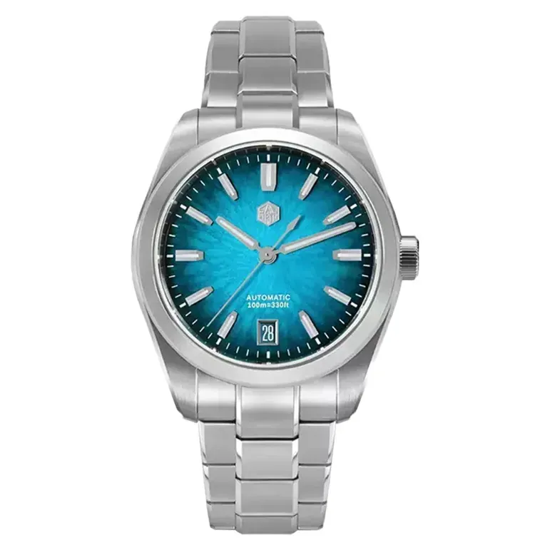 San Martin 36mm Dress Watch with Blue Degrading Dial #SN0144-A