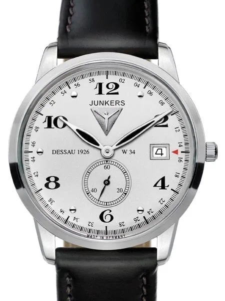 Junkers Dessau 1926 Flatline Ulta-Thin Quartz Dress Watch #6334-4