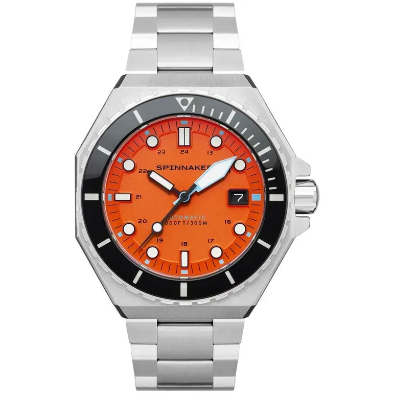 Spinnaker Dumas Automatic 300 Meter Dive Watch with Stainless Steel Bracelet #SP-5081-BB