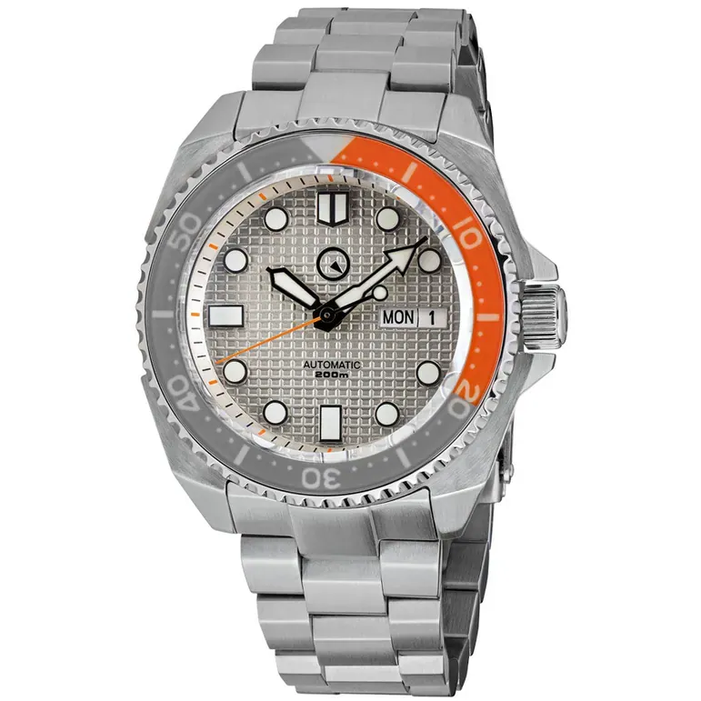 Islander Waffle Dial Automatic Dive Watch with AR Double-Dome Sapphire Crystal, and Luminous Sapphire Bezel Insert #ISL-28