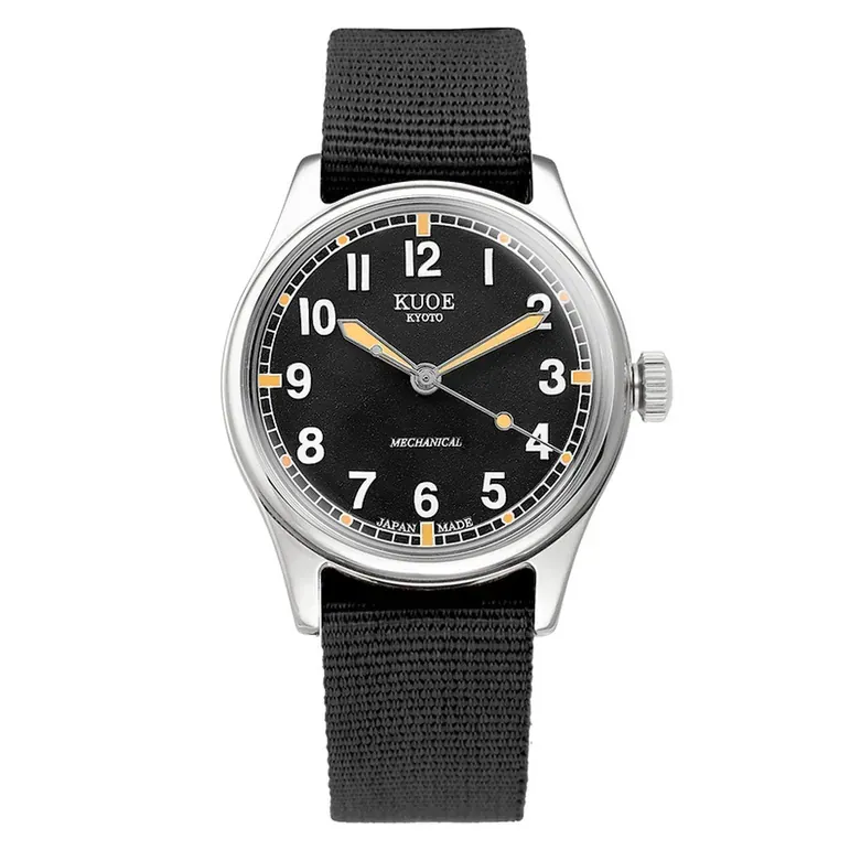 KUOE Old Smith 90-002 Automatic 38mm Watch with Black Dial #OS90002-ND-BK-LARGE