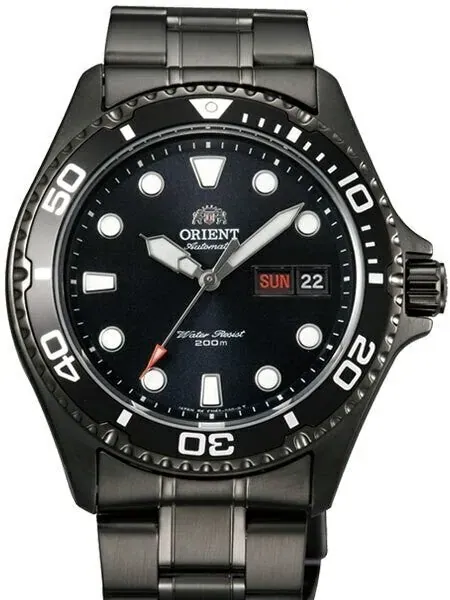Scratch and Dent - Orient Ray Raven II Black PVD Auto Dive Watch #AA02003B
