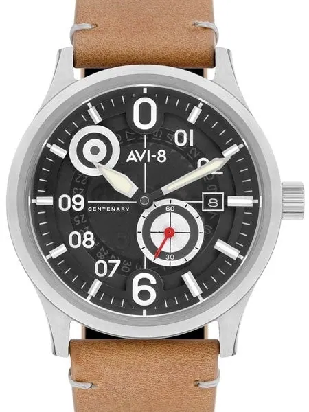 AVI-8 21-Jewel Automatic 1960's Styled Centenary Flyboy #AV-4060-01