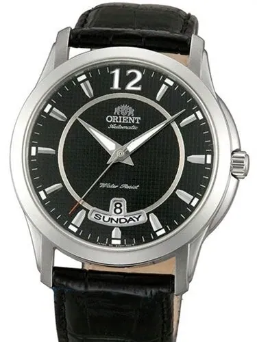 Scratch and Dent - Orient Lexington Day and Date Automatic Dress Watch with Black Dial #FEV0M002B-SND1