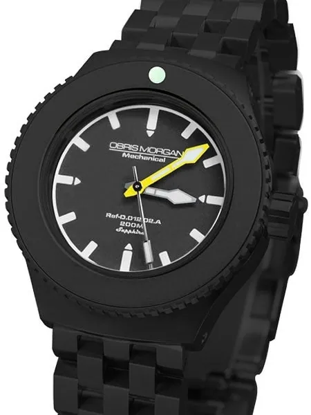 Obris Morgan Nevon Automatic Grey Dial PVD Watch with Robust Bracelet #NEVON-BPGY