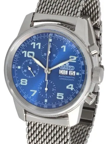 Aristo Swiss Valjoux 7750 Automatic Chronograph Watch #4H174M