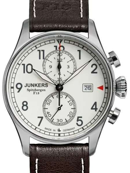 Junkers Cockpit JU52 Quartz Chronograph Watch, Sapphire Crystal #6178-5