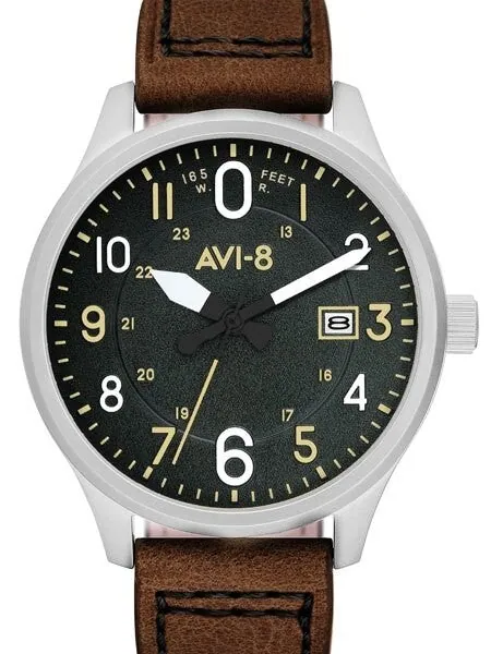 AVI-8 Hawker Hurricane Aviator Watch with Altimeter Style Dial #AV-4053-0B
