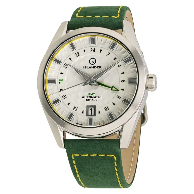 Islander Melville GMT with White "Golf Ball" Hammer Dial #ISL-211