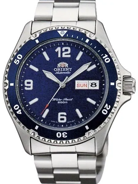 Scratch and Dent - Orient Mako II Blue Dial Automatic Dive Watch with SS Bracelet #AA02002D