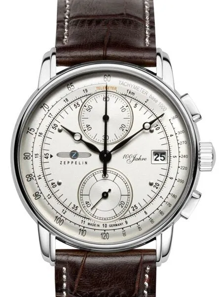 Graf Zeppelin Two-Eye Quartz Chronograph Watch with 60-Minute Stopwatch #8670-1