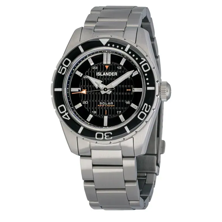 Islander Saltaire 38mm Solar Dive Watch with Ink Black Dial #ISL-278