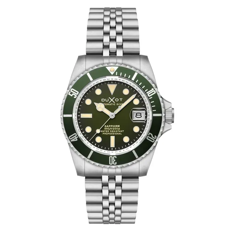 Duxot Atlantica Automatic Dive Watch with Hunter Green Dial #DX-2057-DD