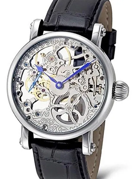 Rougois Hand Wind Decorated Skeleton Movement Watch #RMS33S
