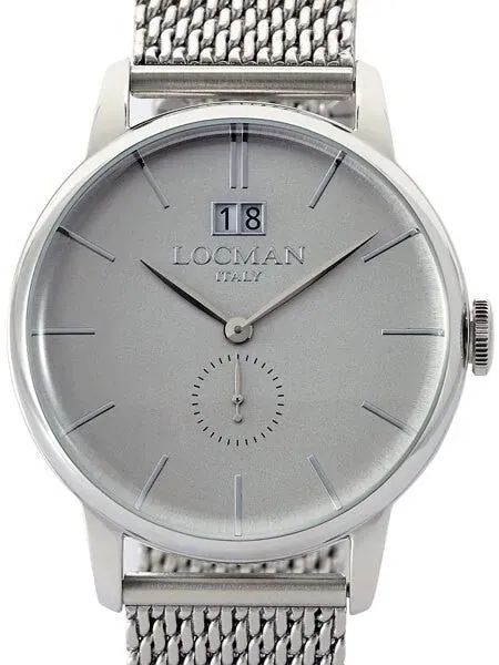 Locman 1960's Collection Big Date Quartz Dress Watch with 41mm Case #0252V06-00AGNKB0