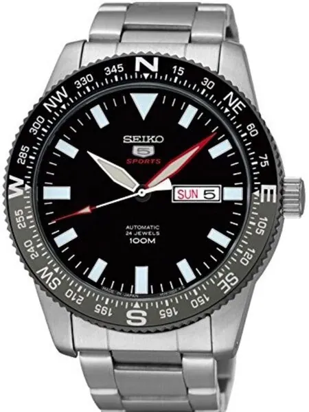 Scratch and Dent - Seiko 5 Sports 24-Jewel, Automatic with Rotating Compass Bezel #SRP669J1