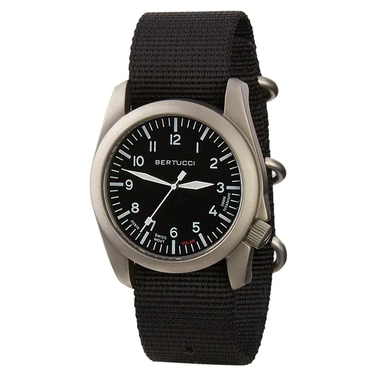 Bertucci A-4TS AERO Solar Black Dial Watch #13900