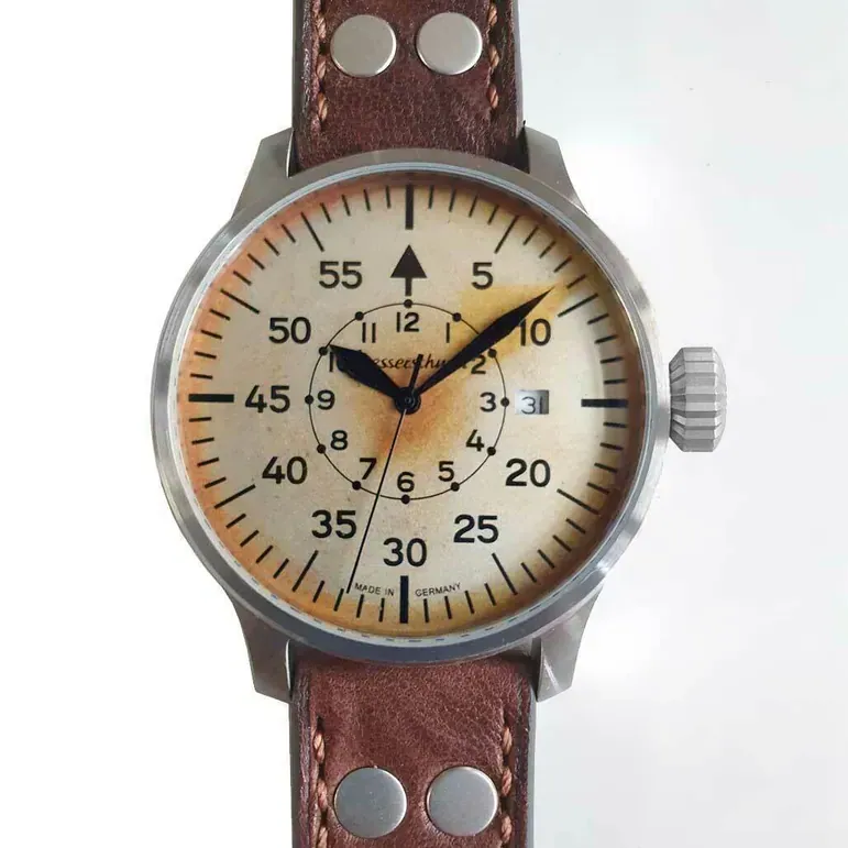 Messerschmitt Automatic Fliegeruhr Watch with Aged Patina Type-B Dial #ME-7H131A