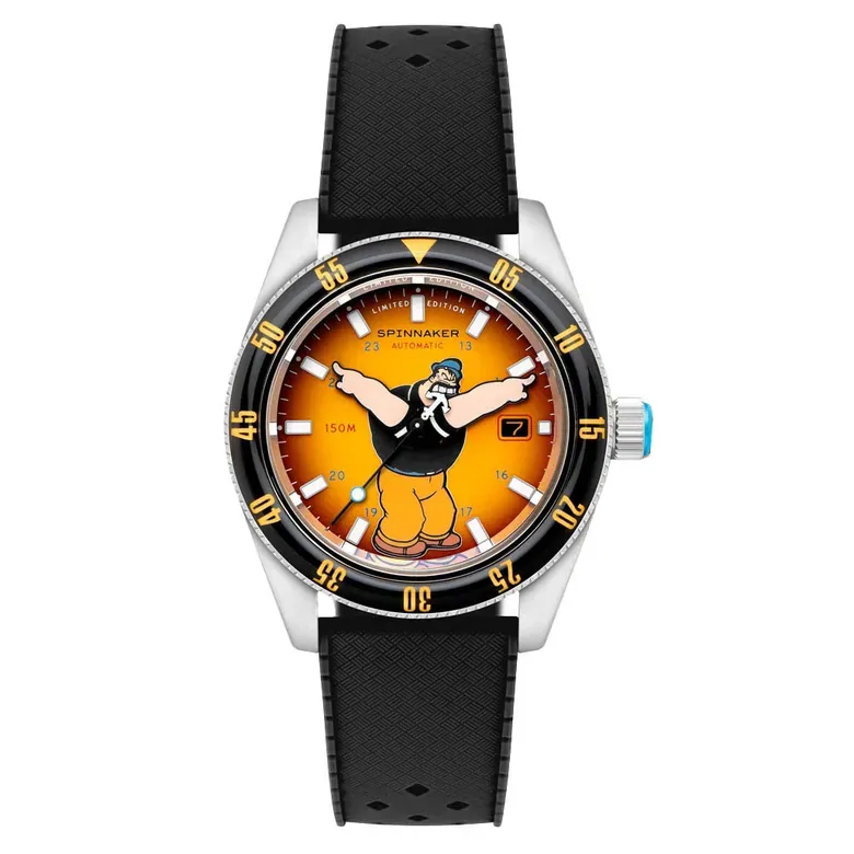 Spinnaker Fleuss Automatic Popeye Bronemies Limited Edition with Brutus Yellow Dial #SP-5161-01